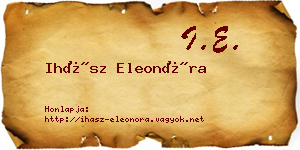 Ihász Eleonóra névjegykártya